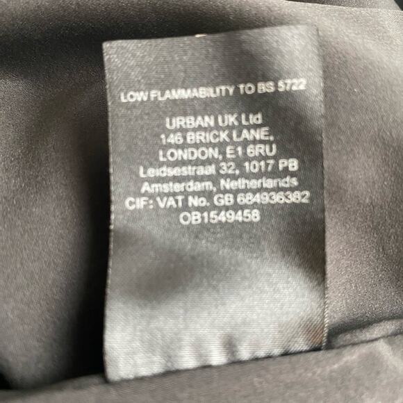 Anthropologie BHLDN‎ Dress ONE SHOULDER Sz 12 Black Slit Cutout Back Midi NEW - Picture 16 of 16